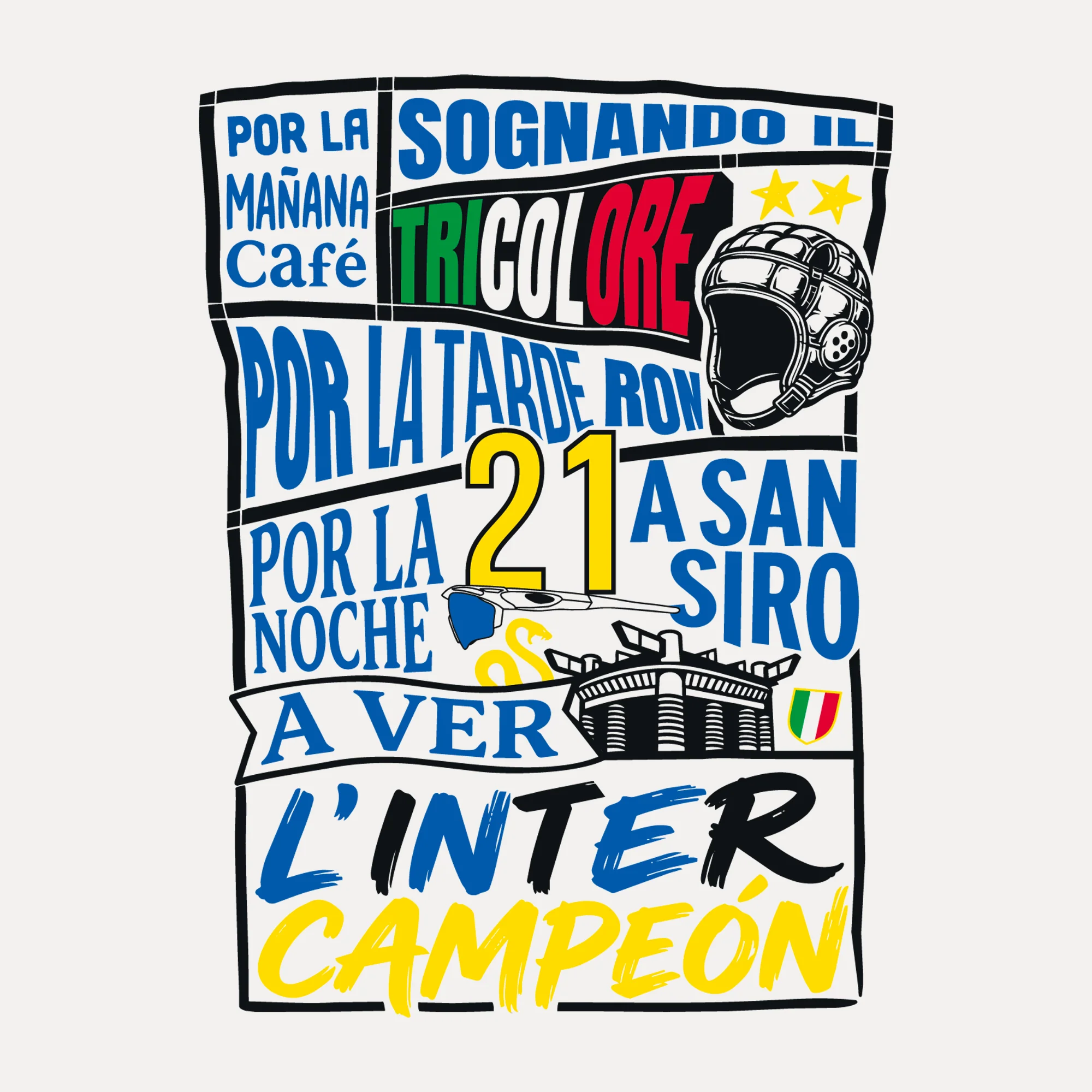 T-Shirt INTER CAMPEÓN - Image 2
